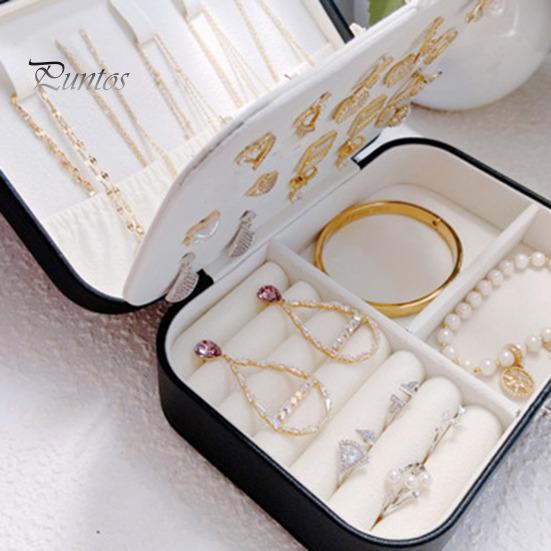 Коробка для хранения ювелирных изделий, держатель для сережек, ожерелий, большая вместимость, несколько отделений, легкий портативный органайзер для ювелирных изделий