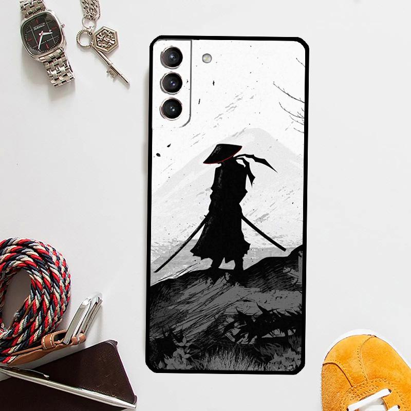 Кейс-Арт Самурайская Япония Для Samsung Galaxy S24 Ultra S20 S21 S22 S23 Plus S9 S10 S24 FE S25 Ultra Чехол Coque
