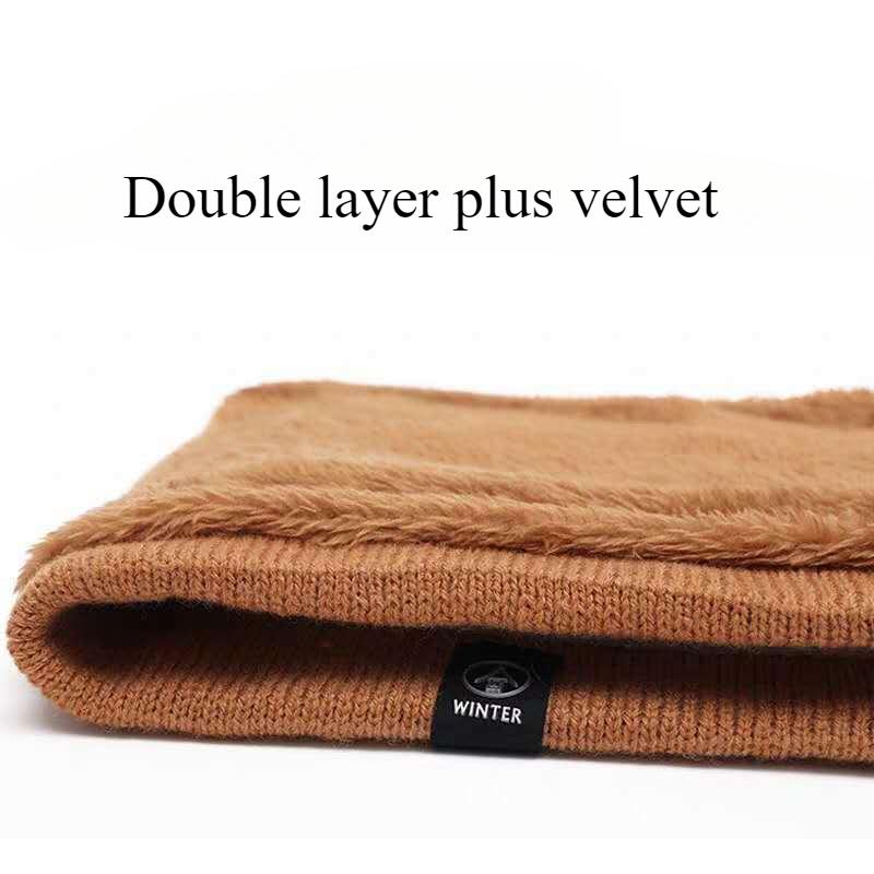 Шарф унисекс зимний стиль плюс бархат утолщение для сохранения тепла студенческий корейский вариант Wild Neck Cover Outdoor Отдых на природе Велосипедный комбинезон