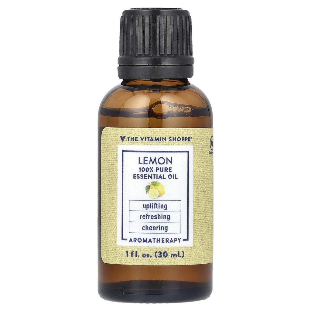 the Vitamin Shoppe 100% Pure Essential Oil, Lemon, 1 Fl Oz (30 Ml)