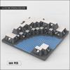 Конструктор Moc 3D Базовая Технология Кирпичи Поднятая Базовая Пластина Для Наборов Замков С Рекой Креативная Модель Для Демонстрации Игрушки Подарки