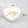 100pcs Heart Shaped Cards Mother Day Tags Hanging Decoration Cake Decor Tag  Party Label Stickers