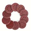 30PCS 5 Inch (125mm) Round Sandpaper, 8-hole Sanding Sandpaper, 60/80/100 Mesh, Suitable for Polishing