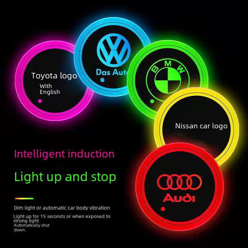Colorful LED Car Interior Anti-Skid Mat with Breathing Ambient Light