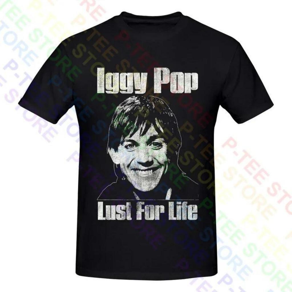 Игги Поп Lust For Life Мужская лицензионная футболка с рок-н-ролльной группой Stooges Футболка Футболка Поп Классика