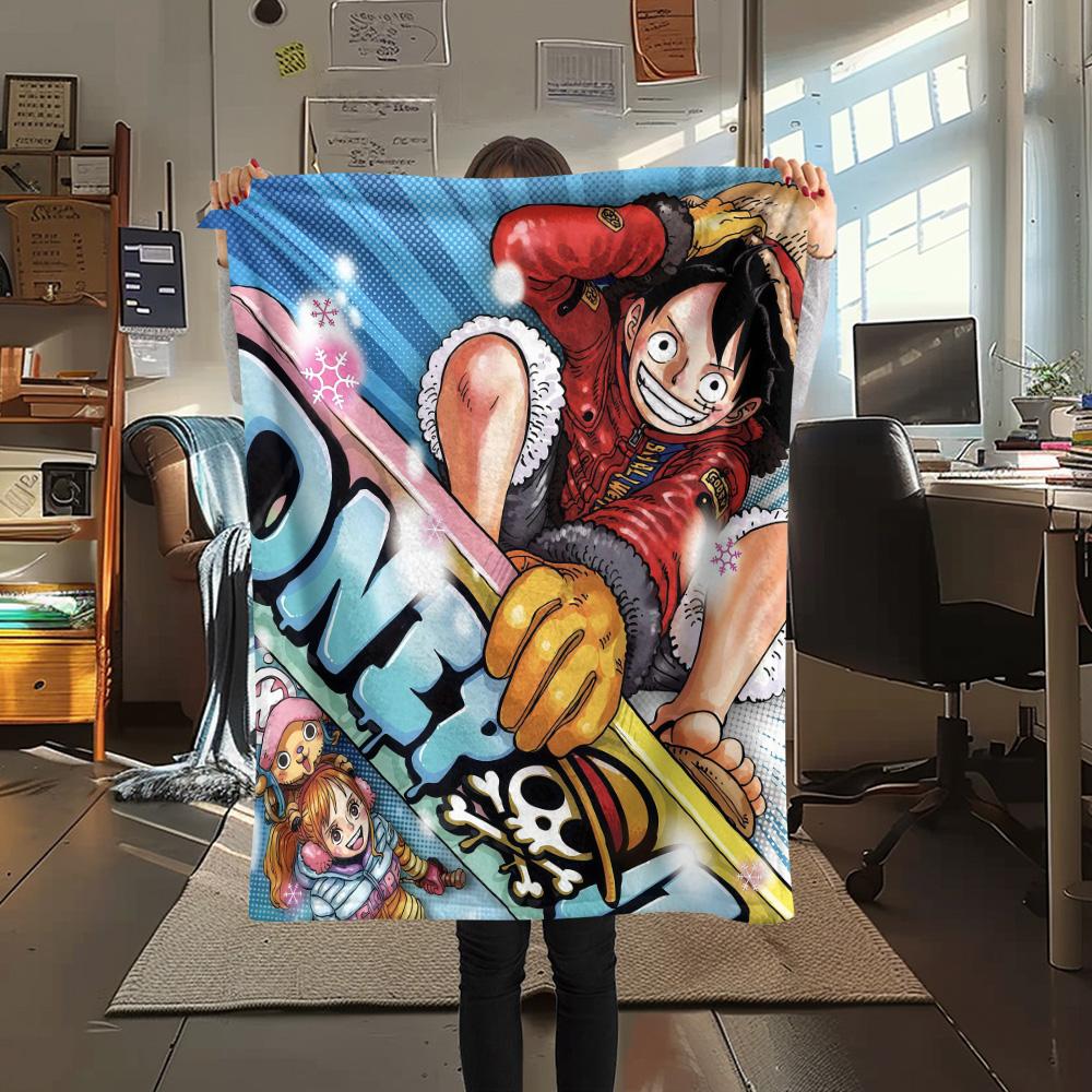 One Piece2 Flannel Blanket, High quality Comfortable for All Seasons, Home Decor, Warmth and Comfort
