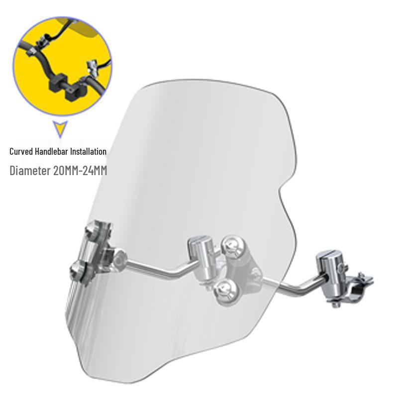 Совместимое ветровое стекло для Haojue DKS, Suzuki, Honda, CB400F, GL и других мотоциклов.