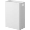 Magnetic Trash Can, 7L, White, W22 X D13.2 X H30cm, Tower-Shaped Floating Trash Can for Smooth Floor Cleaning, Product Number: 1632