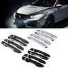 ABS Auto Exterior Door Handle Covers Trim W/ Keyless Entry For Honda Civic 10th Gen 2016 2017 2018 Car
