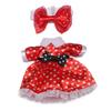 16 см Одежда для кукол Милое платье принцессы для кук BJD 1/8 Топы Футболка Худи Джинсы Брюки Костюм Кружево Вязаный Свитер Юбка Игрушка Подарок