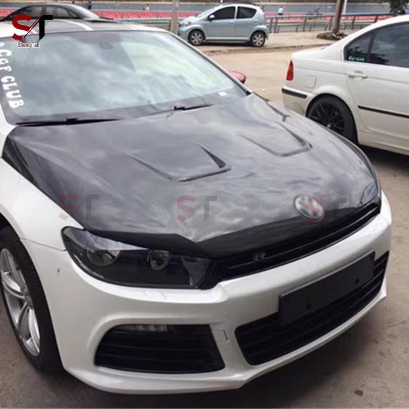 Комплект модификации передней крышки капота из углеродного волокна для Volkswagen Scirocco