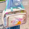 Shoe Compartment Swim Handbag Clear Girls Toiletry Bag New PVC Gym Bag  Outdoor Use