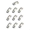 10Pcs Hose Clamps Strong Fasteners, Pipe Worm Clamp Fasteners DIY Stainless Steel Metal for