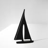 Ship Decorative Figurine Black Small 21cm - Sailboat, Boat, Yacht