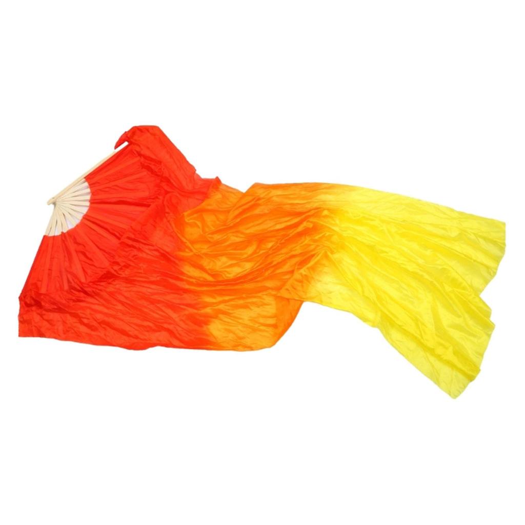 Профессиональный искусственный шелк веер для танца живота элегантный длинный веер для любителей танцев учителей студентов 150 см