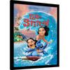 Lilo & Stitch Wave Surf Framed Poster