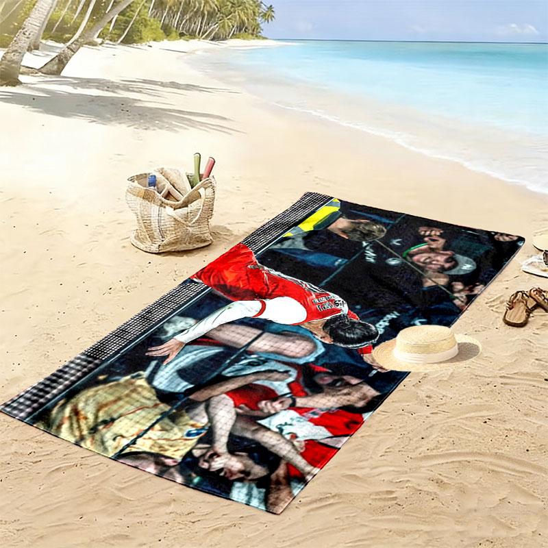 Anis Hadj Moussa Print Beach Towel, Large Soft Quick Dry Towel for Beach Camping Swimming