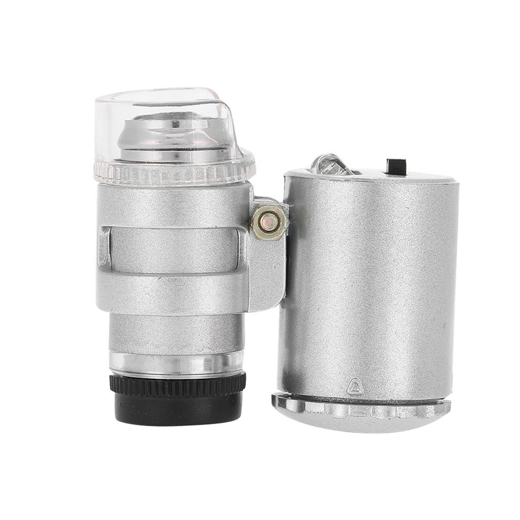 LED Microscope 60X Magnifying Glass, Portable   Magnifier with   Light, Bright LED Lights for Jewelry and Currency Inspection, In-Depth Lo
