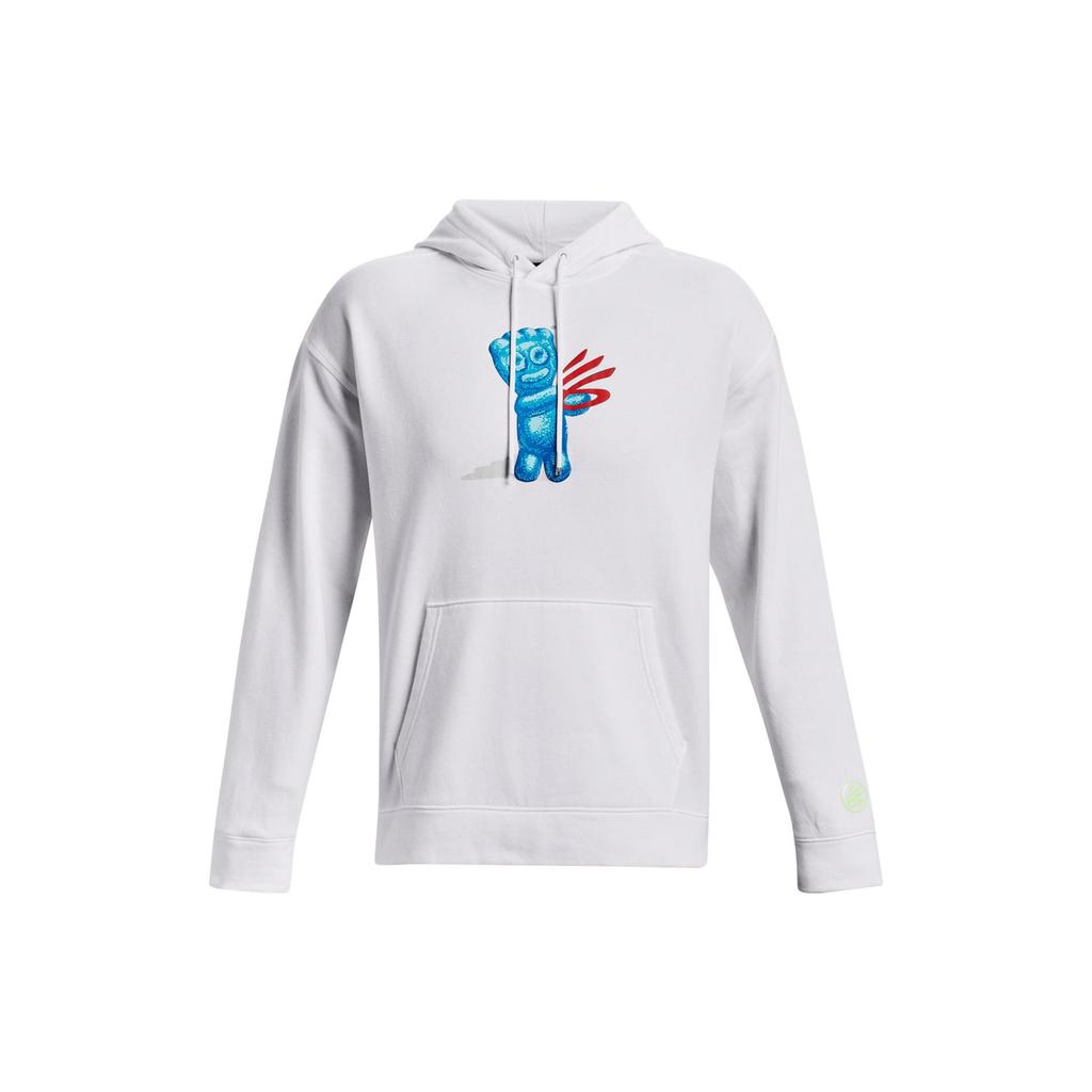 Under Armour Sweatshirts Men's White Hooded Moderate Regular 1374310-100