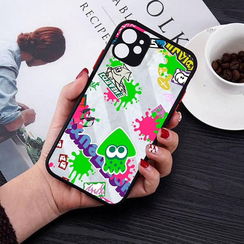 Splatoon Phone Case For IPhone 14 11 12 13 Mini Pro Max 8 7 Plus X XR XS MAX Translucent Matte Cover