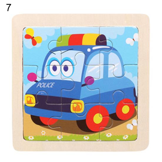 1Set Kids Jigsaw Puzzle Nice-looking Multifunctional Wood Animal Wooden Jigsaw Puzzle for Home