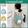 Plush Rabbit Pattern Childrens Backpack Outdoor Cartoon Mini Storage Bag