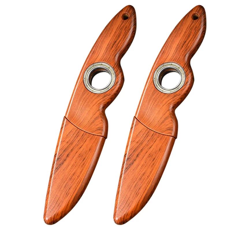 High-grade rotary knife Stainless steel rotary outdoor survival knife camping portable sharp fruit knife Men's pocket knives