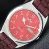 ВИНТАЖНЫЕ ОТРЕМОНТИРОВАННЫЕ МУЖСКИЕ АВТОМАТИЧЕСКИЕ ЧАСЫ SEIKO 5 6309A ЯПОНИЯ КРАСНЫЙ ЦИФЕРБЛАТ a441364-5