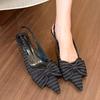 2025 Summer High Heel Women Sandals Fashion Butterfly-knot Slip On Singbacks Mules Party Dress Shoes for Ladies Pumps