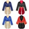 Boys Prince Costume Long Sleeve Turn Down Collar Tuxedo Jacket Tailcoat Halloween Cosplay Party Outfit