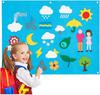 Interstellar Felt Learning Board: Children's Interactive Dress-Up Puzzle for Cognitive Development