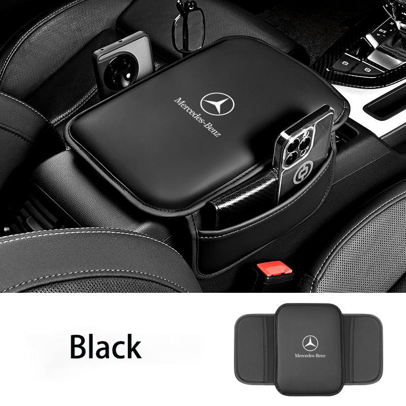 XKD1 Leather Car Armrest Box Pad Auto Armrest Pad CWDFUSD-BENC For Mercedes Benz GLC GLK CLA W203 W169 W210 Interior Mouldings