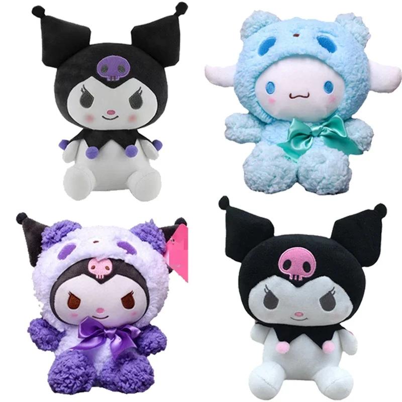 Sanrio Plush Kawaii Sanrio Kuromi My Melody Cinnamoroll Plush Toys Doll Pillow Anime Cartoon Kids Gifts Room Decoration Dolls
