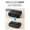 ELECOM Travel Compression Bag with Sealing Zipper S Size Black 15L BMA-TRCS02SBK Compact Space Saving Storage Pouch for Clothes and Travel