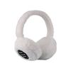 Winter Outdoor Plush Earmuffs Bluetooth Wireless Cute Warm Fur Headphones Earphones Solid Color Stereo Wireless Headset