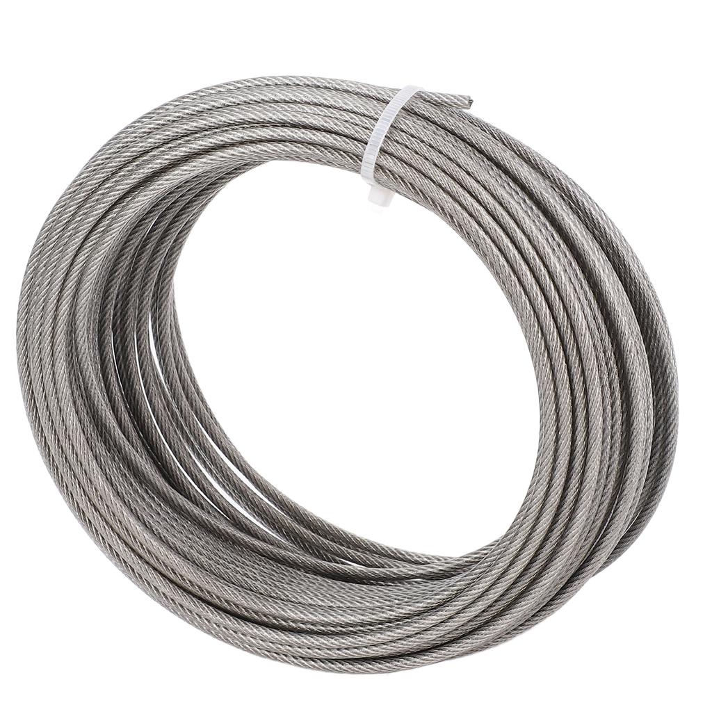 Wire Rope Kit 66ft Length 3mm Diameter 304 Stainless Steel Wire Turnbuckle Lock Kit for Garden