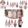Christmas Merry Gonk Wine Bottle Cover Bag Santa Xmas Party Dinner Table Decor
