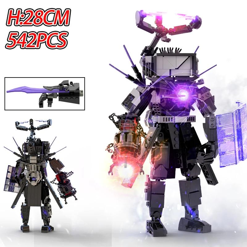 Горячие строительные блоки Skibidi Toilet Туалет Модернизированный G-Man&Dominator Фигурки Модель Титан Спикермен Игрушки для детей Рождественский подарок