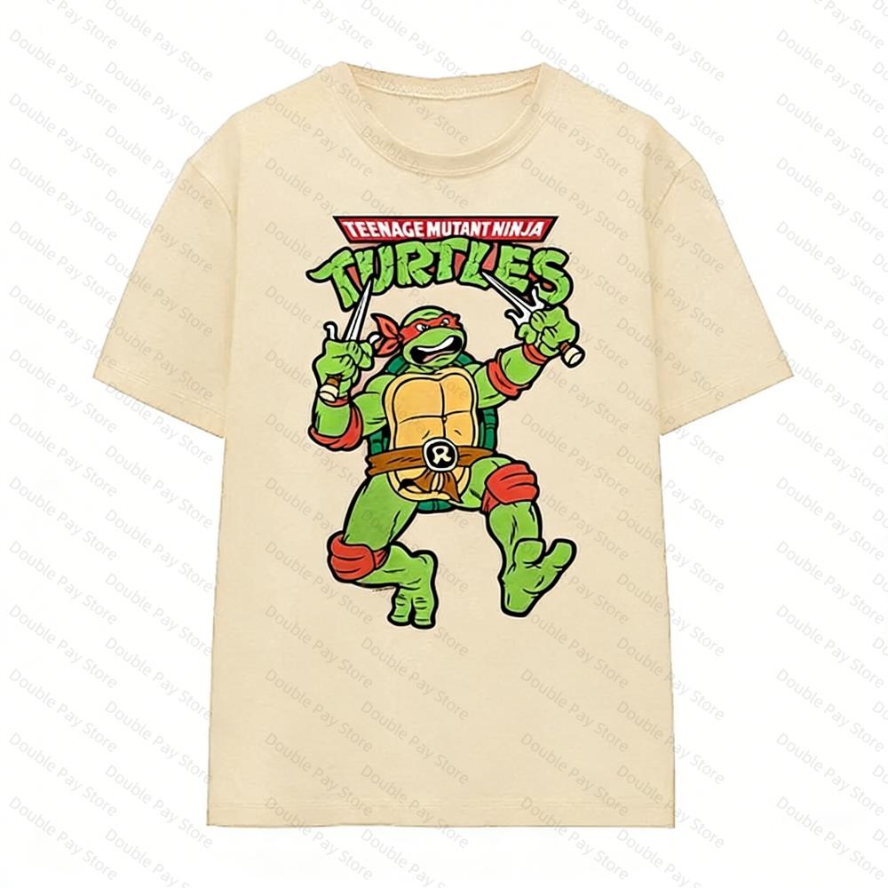 Teenage Mutant Ninja Turtles Raphael Kids T-Shirt Cartoon Graphic Short Sleeve Cotton Tee for Boys Men's Shirts Woman t-shirt