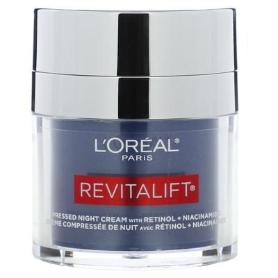 L'Oréal, Revitalift, Прессованный ночной крем с ретинолом + ниацинамидом, Без отдушек, 48 г (1,7 унции)