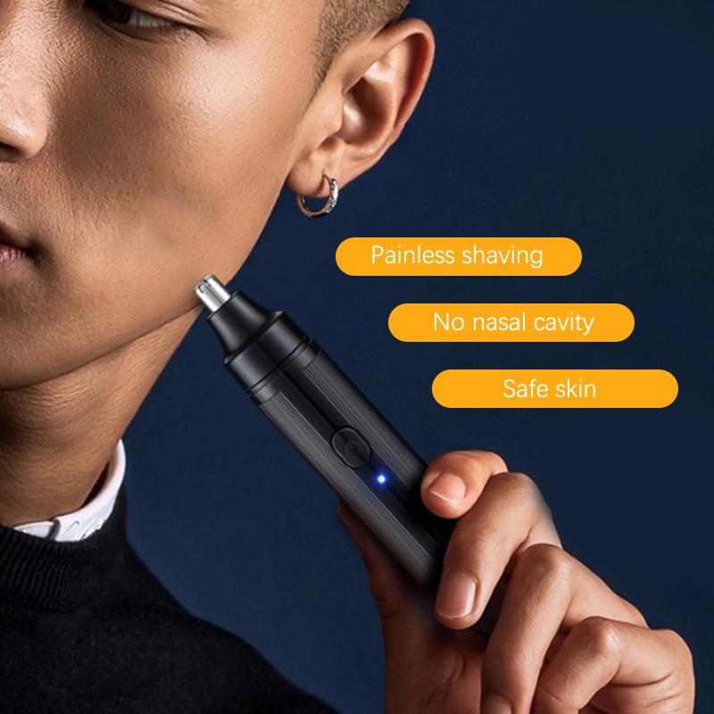Моющийся электрический триммер для волос в носу, перезаряжаемый, многофункциональный, для бритья