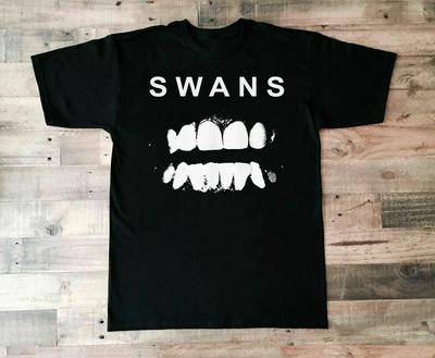 Редкий! Черная футболка из плотного хлопка с принтом группы Swans для мужчин и женщин, все размеры BL666, унисекс
