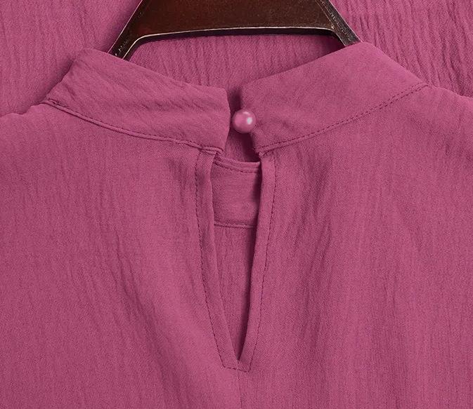 2023 Women's Solid Color Plus Size Loose Casual Long Sleeve Pullover