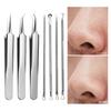 Yousheng 7Pcs Blackhead Remover Tools Kit Stainless Steel Acne Extraction Set Professional Blackhead Whiteheads Pimples Remover for Face