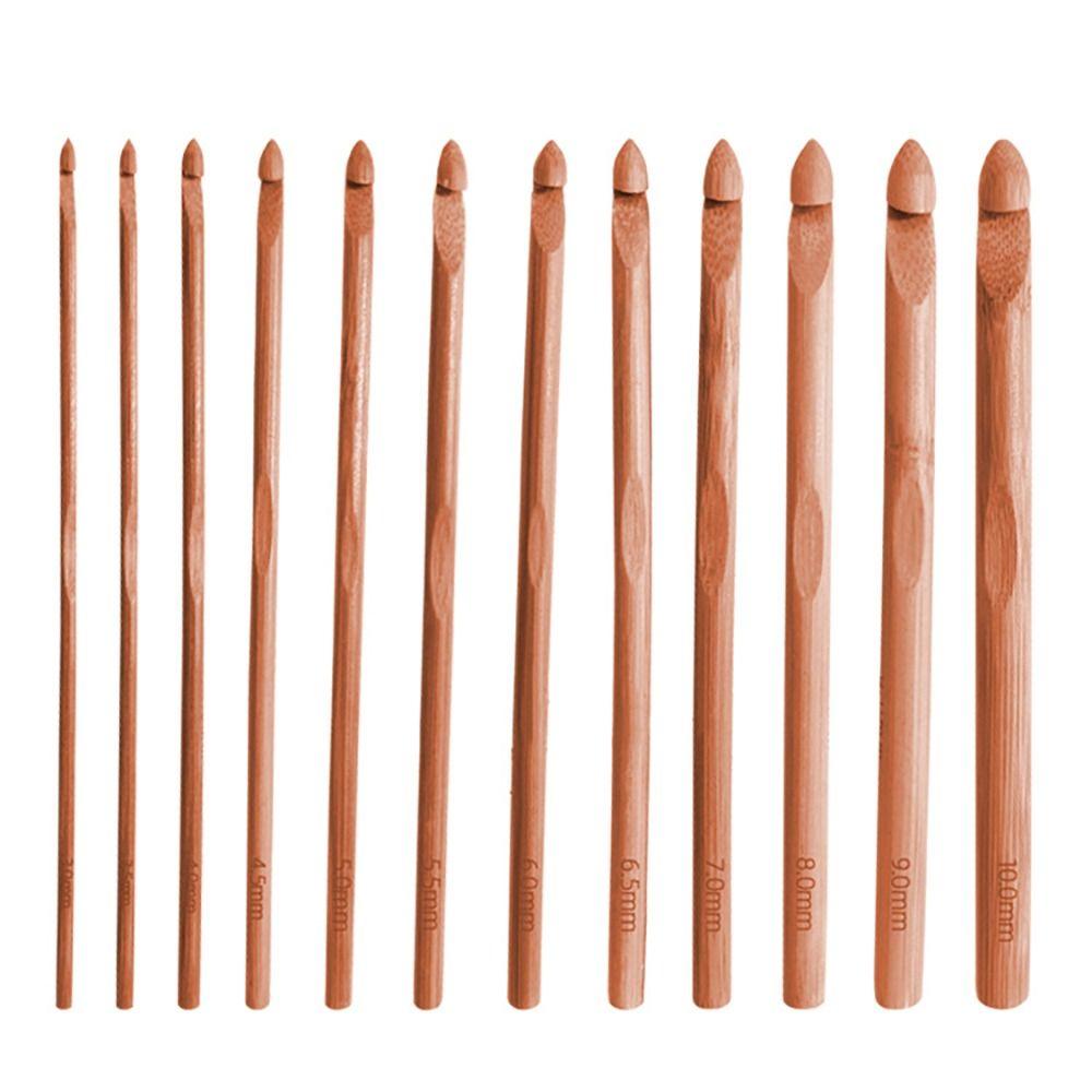 Small Size Crochet Hooks Bamboo Wooden Crocheting Needles New Crocheting Hooks  Hand Weave Tool