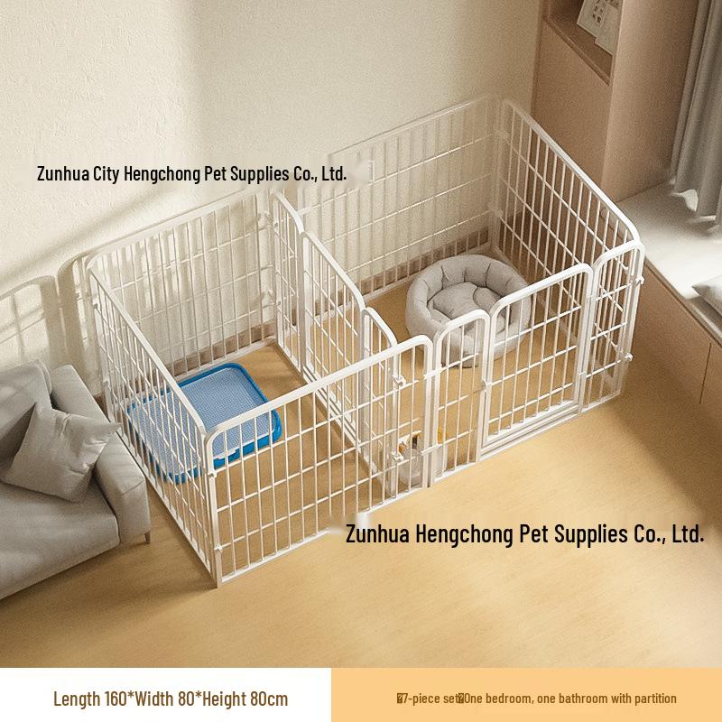 Pet Indoor Dog Fence: Adjustable Barrier & Enclosure for Large, Medium, Small Dogs - Ideal for Potty Training & Dog House Use.