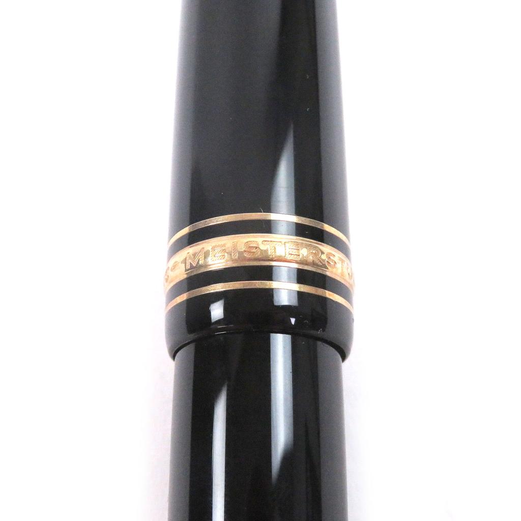 Безупречная перьевая ручка MONTBLANC Meisterstück 149 Колпачкового типа черная 18K мужская Б/у