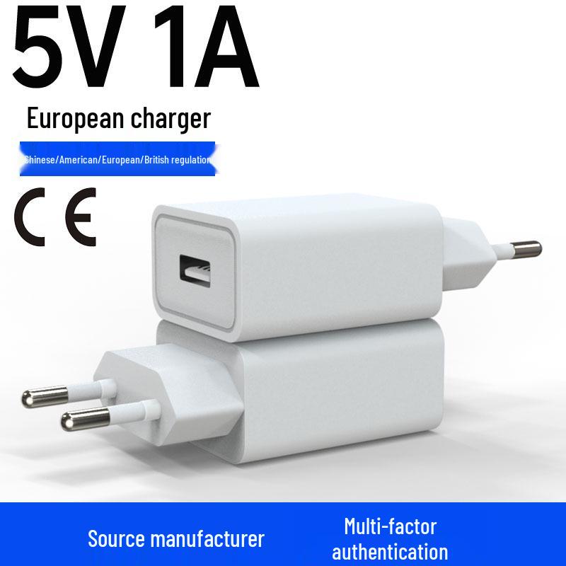 Зарядное устройство 5V1A EU, USB-адаптер, сертифицированное CE/ROHS, для вентилятора, колонки, инструмента, FCC/CCC