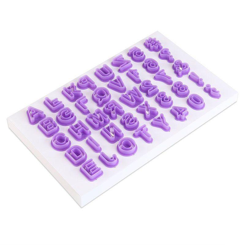 Cutter 40pcsset Icing Mold Mould Alphabet Number Letter Fondant Cake Decorating
