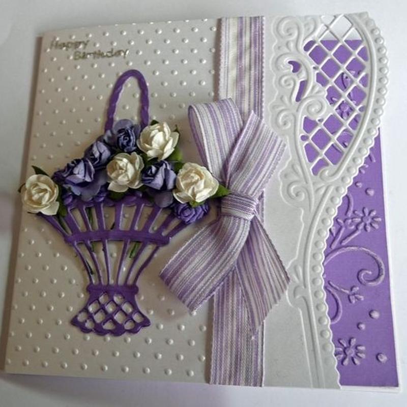 Металлические штампы, нож, форма для цветов, корзина для цветов, сделай сам, скрапбукинг, бумага, ремесло, тиснение, форма для ножа